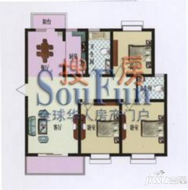 淮左郡庄园4室2厅4卫220.5㎡户型图