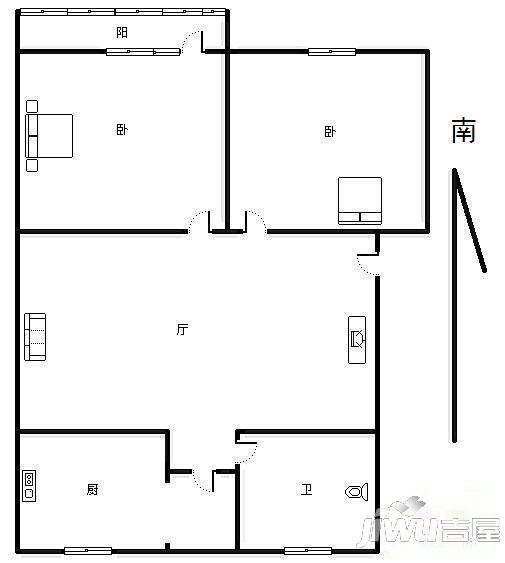 兴扬苑3室0厅0卫户型图