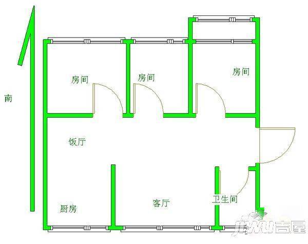 兴扬苑3室0厅0卫户型图