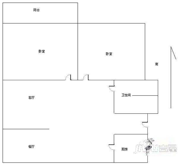 西湖西苑2室0厅0卫户型图