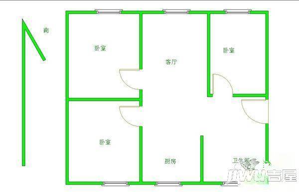 恒祥苑2室0厅0卫户型图