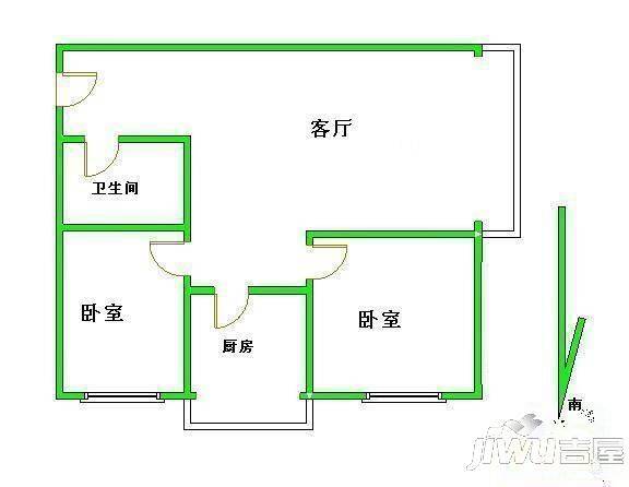 恒祥苑2室0厅0卫户型图