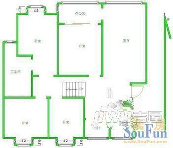 春江花园5室2厅3卫220㎡户型图