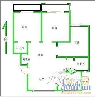 春江花园5室2厅3卫220㎡户型图