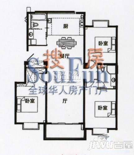 联谊花园3室0厅0卫户型图