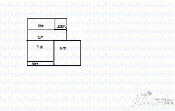 友谊新村3室2厅1卫户型图