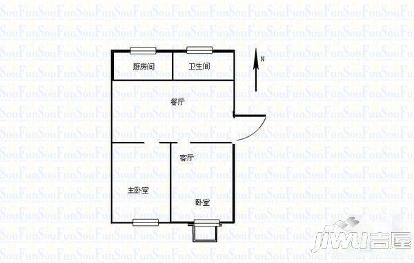 友谊新村3室2厅1卫户型图