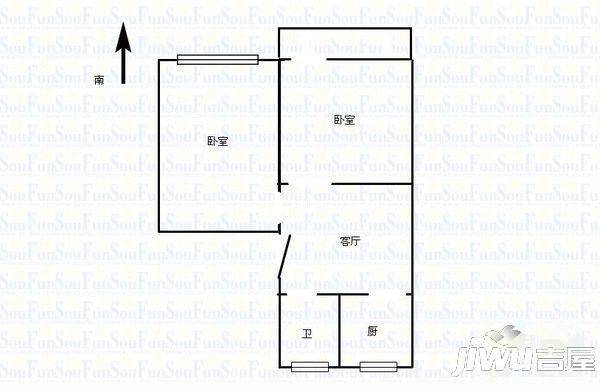 友谊新村3室2厅1卫户型图