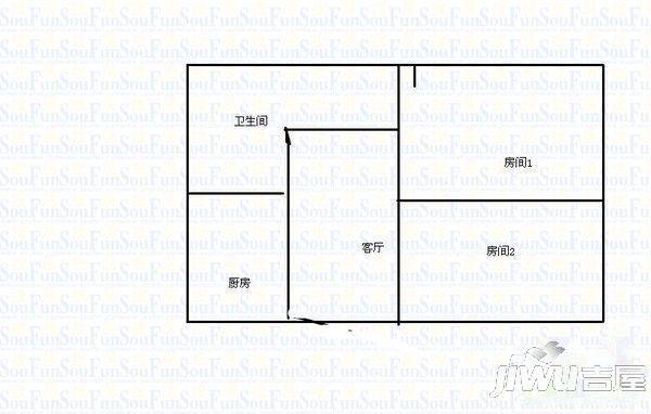 友谊新村3室2厅1卫户型图