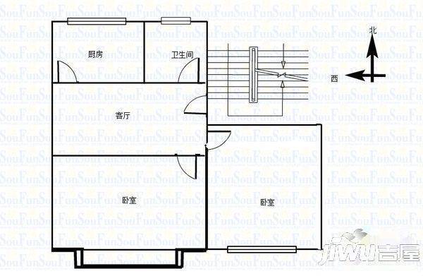 友谊新村3室2厅1卫户型图