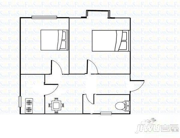 友谊新村3室2厅1卫户型图