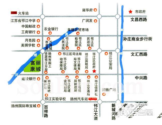 富丽康城位置交通图2