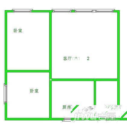 富丽康城3室2厅1卫户型图