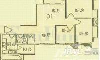 山水锦城3室2厅1卫101㎡户型图