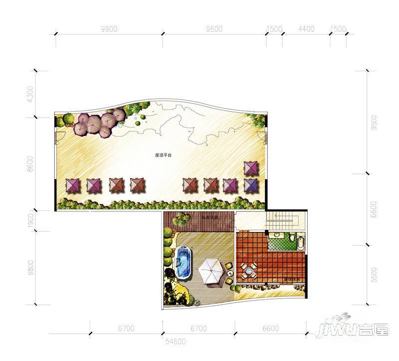 宝德时代华府3室2厅2卫户型图