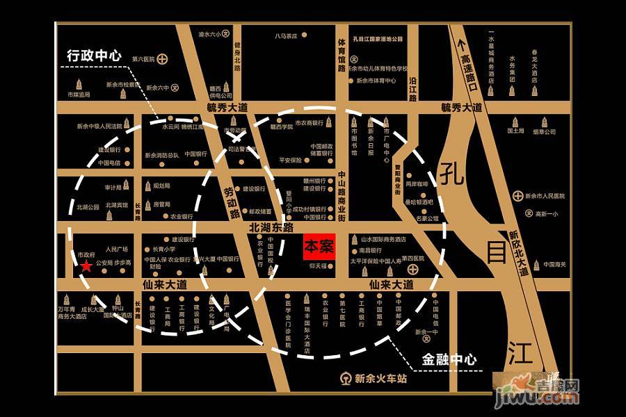 曼福特国际广场写字楼位置交通图