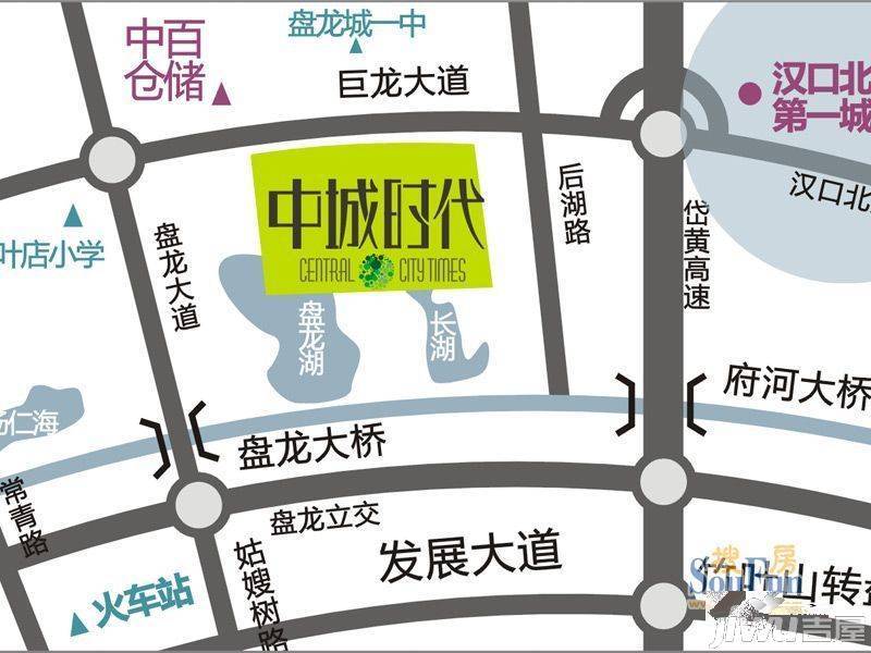 中城时代商铺位置交通图图片