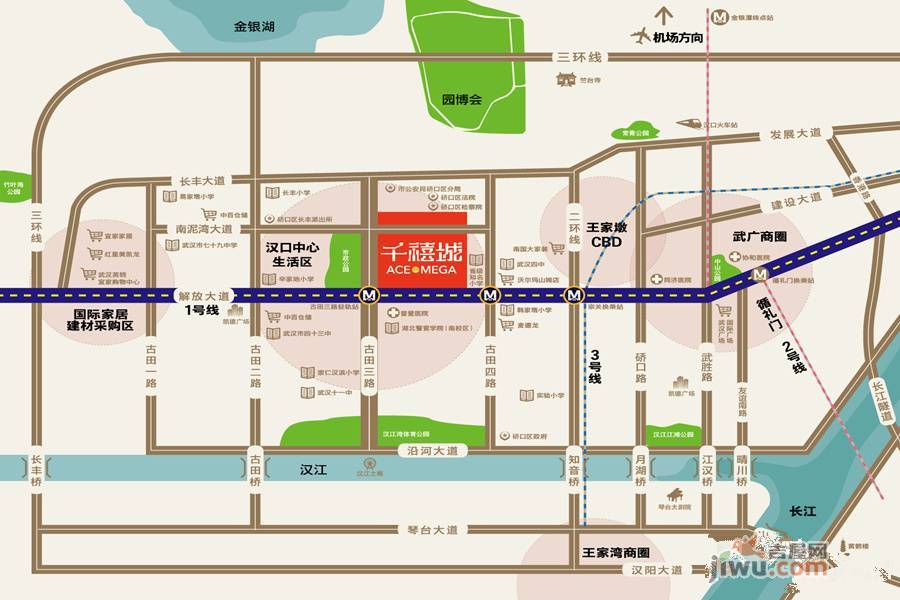 千禧城位置交通图图片