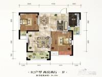 维佳武昌府二期2室2厅1卫84.6㎡户型图