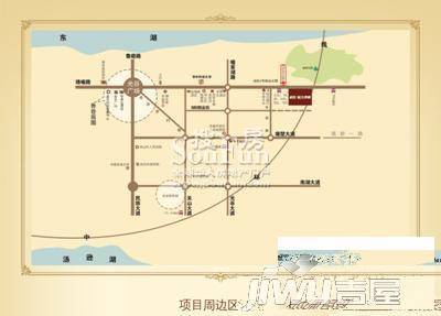 武汉恒大华府商铺位置交通图图片