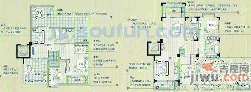 港城名邸4室3厅0卫户型图