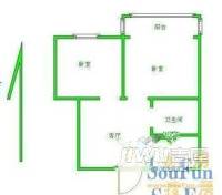 中北新村2室1厅1卫户型图