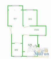 永安四村2室1厅1卫户型图