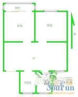 三元坊2室1厅1卫户型图