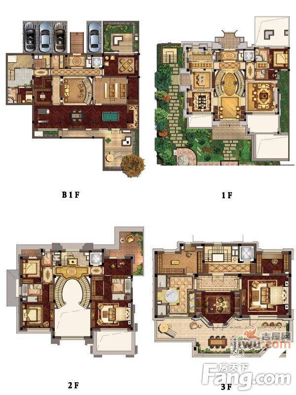 五矿黄山湖壹号4室4厅8卫556.6㎡户型图