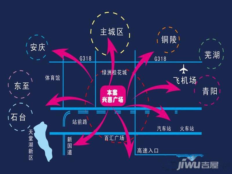 兴惠广场位置交通图