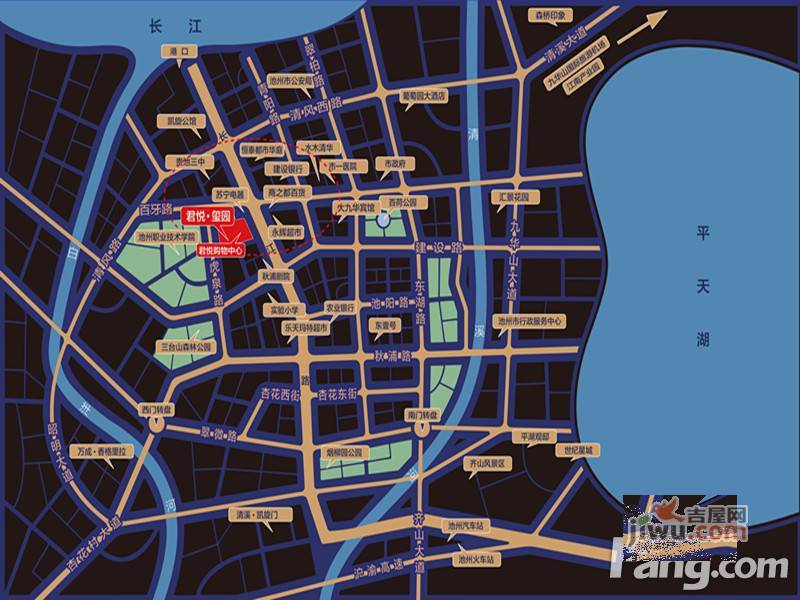 君悦玺园位置交通图