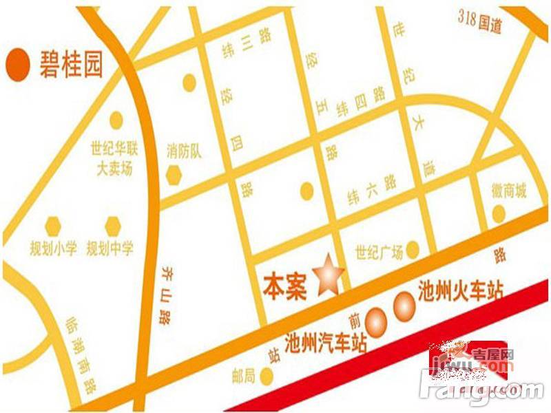 上海城二期位置交通图