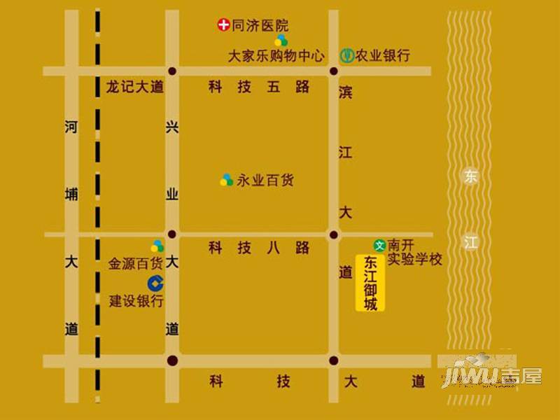 东江御城位置交通图