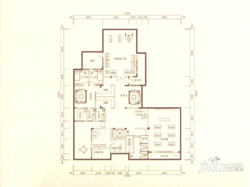 威尼斯湾普通住宅76㎡户型图