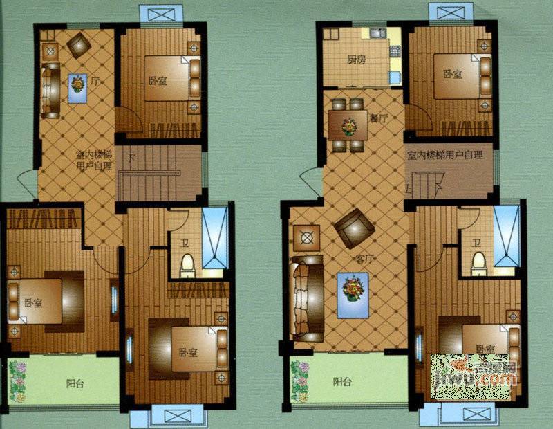 新能源华清园5室3厅2卫208.7㎡户型图