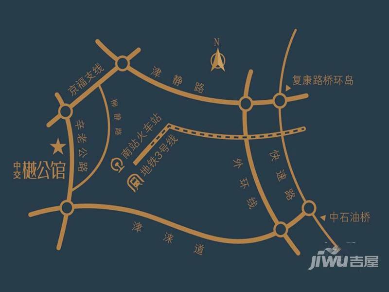 中交樾公馆位置交通图