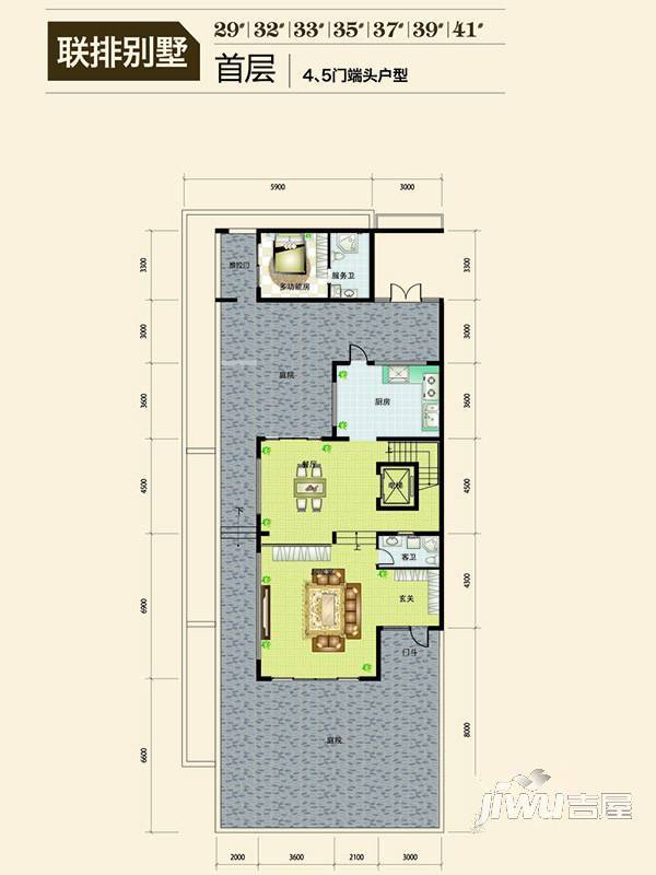 海泰渤龙湾普通住宅314㎡户型图