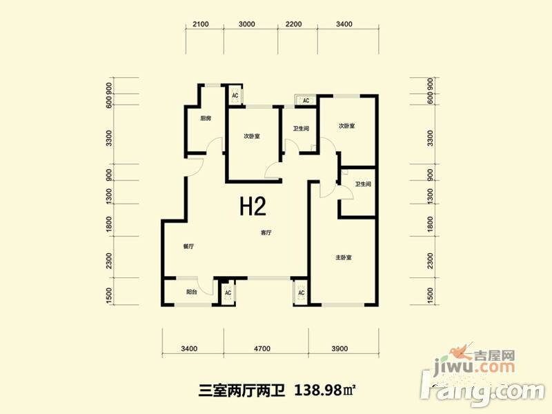 宁基官邸壹号户型图