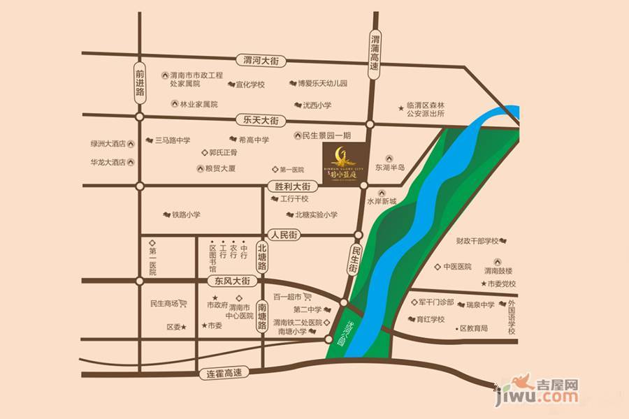 鑫润碧水蓝庭位置交通图