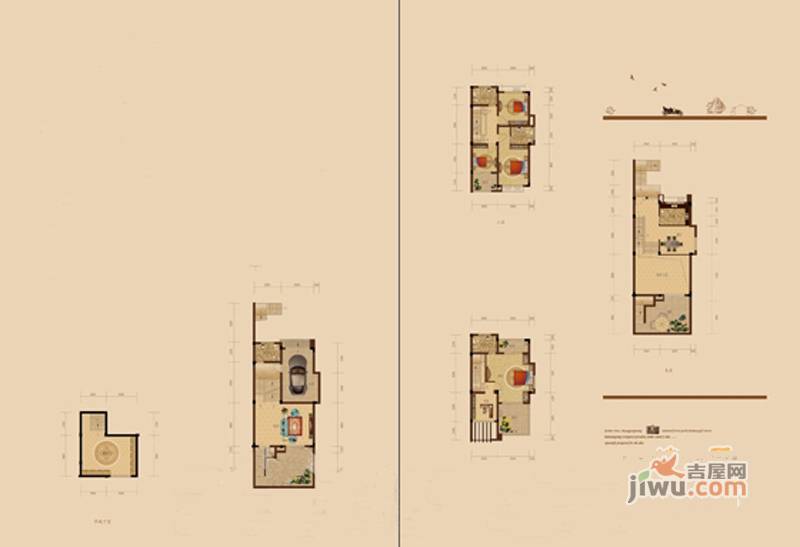 金宇丽苑二期名苑5室2厅4卫269㎡户型图