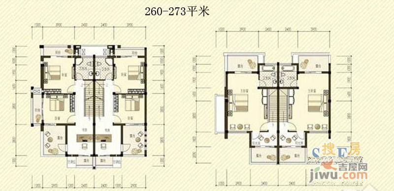 玉墅林枫4室2厅3卫260㎡户型图