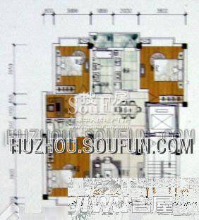 丹凤苑3室2厅2卫119.2㎡户型图