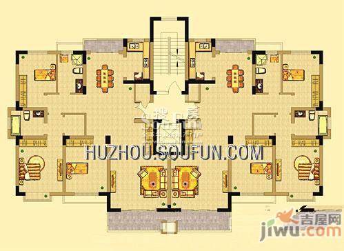 金冶香格里3室4厅3卫275㎡户型图