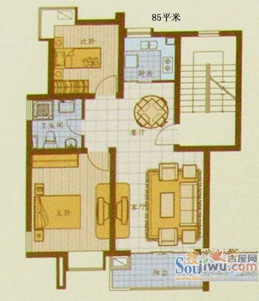 新城丽景4室2厅3卫162㎡户型图