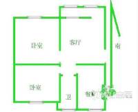 市陌路西区2室2厅1卫户型图