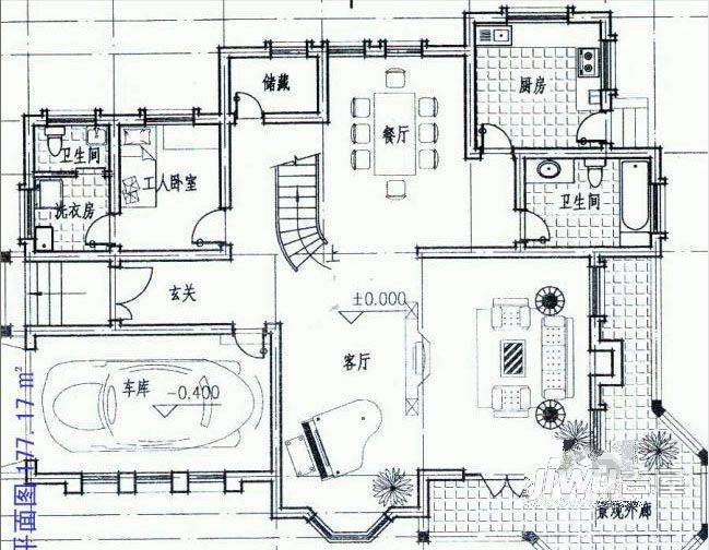 丰盈花园4室3厅2卫户型图