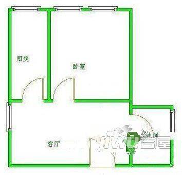 金婆弄1室1厅1卫户型图