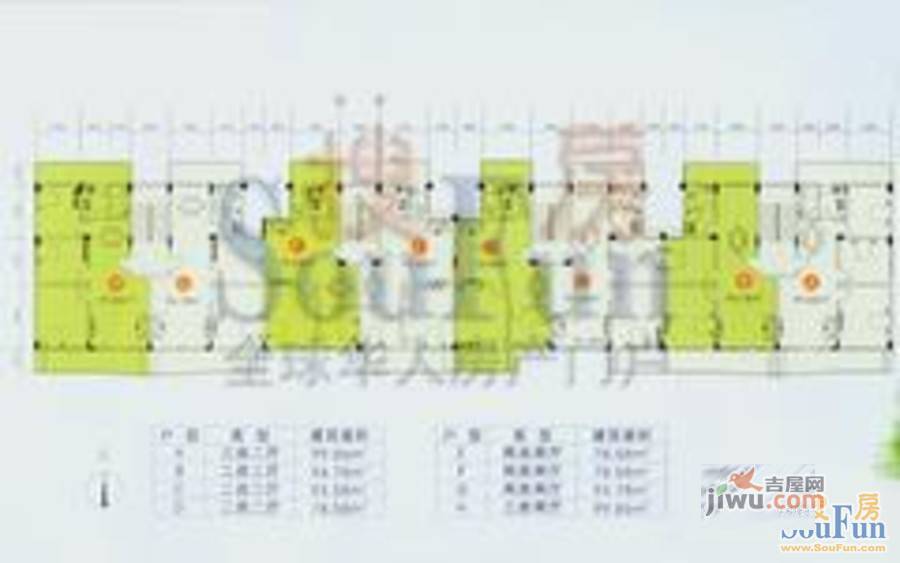 荣和翠苑3室2厅1卫119㎡户型图