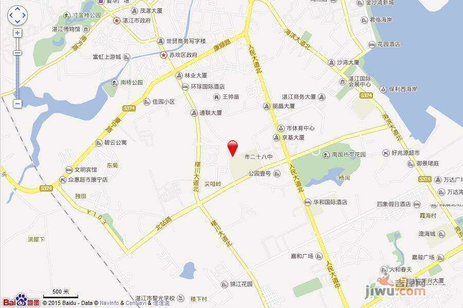 西粤京基城临街商铺位置交通图