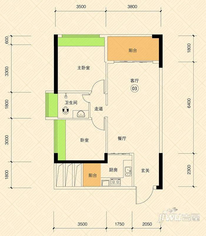 恒怡湾4室2厅3卫192.3㎡户型图